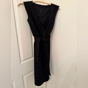 JCREW Black Suede Sleeveless Dress
